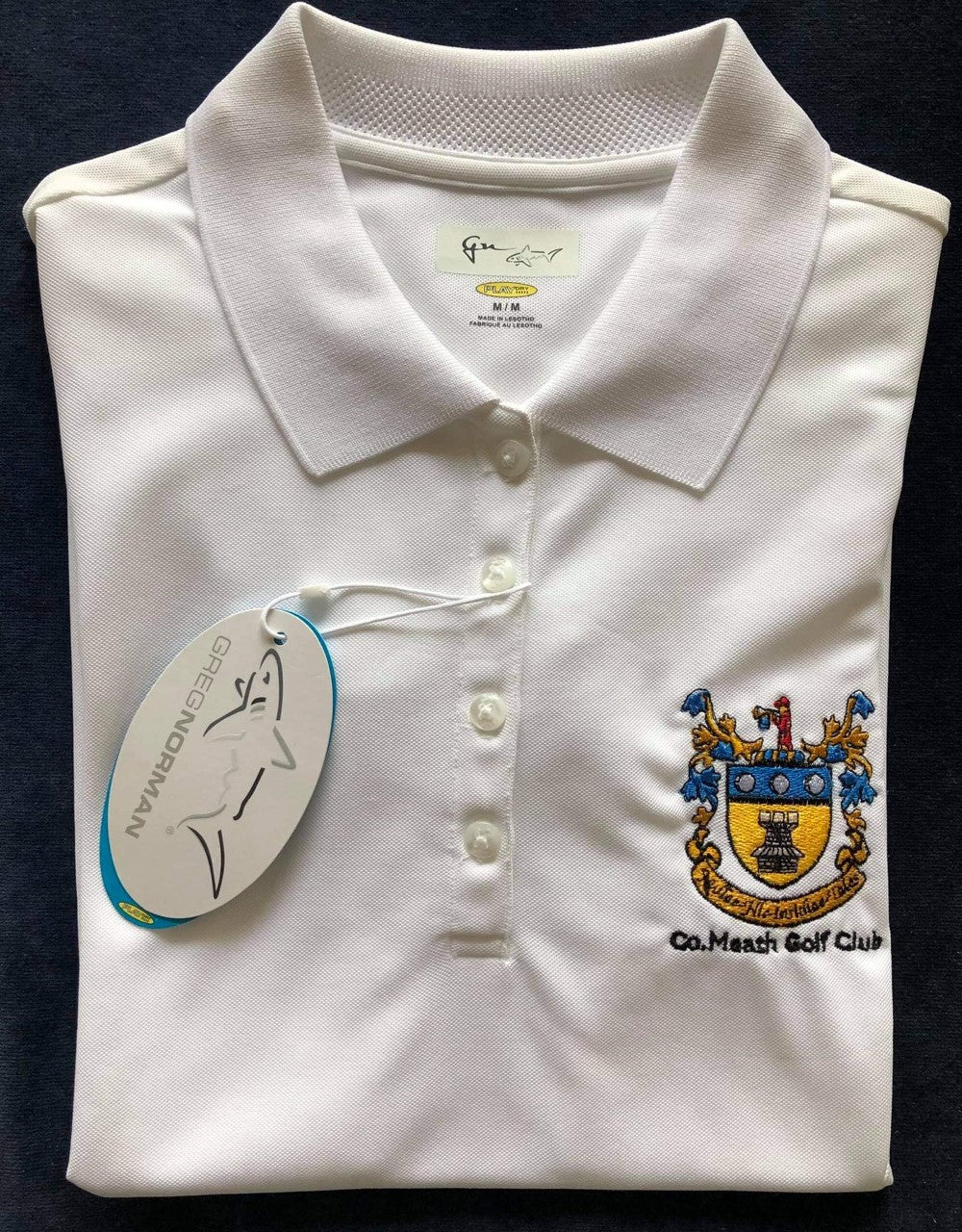 Ladies Greg Norman Sleeveless Crested Polo Shirt